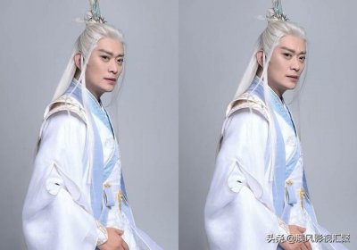 ​《长月烬明》黄海冰饰演白发师尊，他的沈浪太帅，标准的剑眉星目