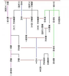 ​杨坚和李渊关系示意图