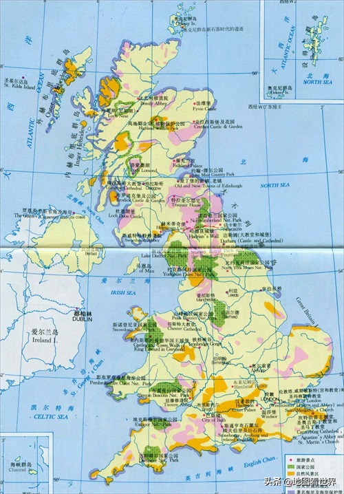 新冠肺炎疫情国家科普：英国地理概况与英国地图合集